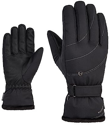 Ziener Damen KAHLI Ski-Handschuhe/Wintersport | Primaloft, Plüschfutter, Black, 6