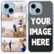 Customized Case for iPhone 15 15 pro 15 pro Max 14 14 plus 13 12 11 Waterproof Cover, Personalized Crystal Case Full body Rugged to Protect Phone Case with Your Own Picture Design Clear