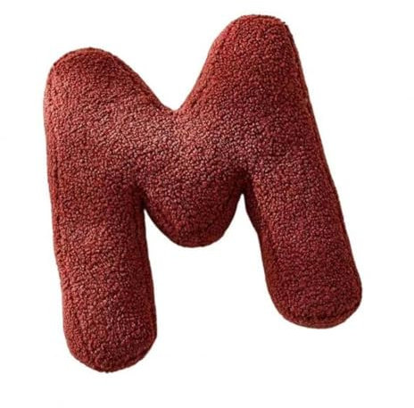 Fouriding Plüsch Buchstaben Wurfkissen 26 Englisches Alphabet Wurfkissen Kinder Schlafzimmer Wohnzimmer Sofa Couch Dekorative Kissen Auto Dekoration Kissen (M)