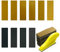 Lot de 100 mini ponceuses avec micro ponceuse de détail, 90 x 30 mm pour travaux manuels, bois et polissage de petits espaces P60/120/240/400/600/800/1000/1200/1500/2000