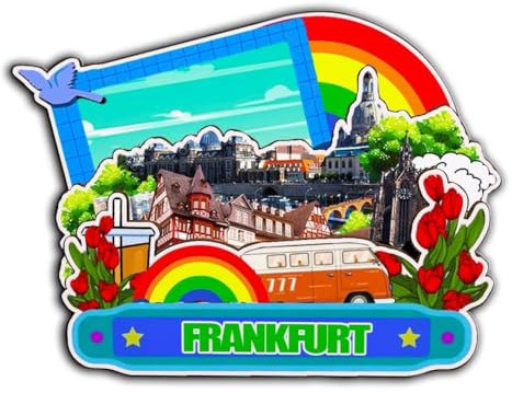 Orlybar Frankfurt Deutschland Magnet Kühlschrankmagnet Holz 3D Sehenswürdigkeiten Reise Sammlerstück Souvenirs Dekoration handgefertigt -4061