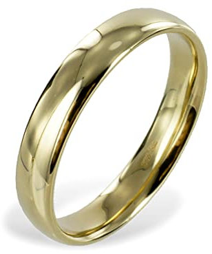 KLASSENCARAT Damen Herren Ring Echt Gold 333 Freundschaft Verlobung Verlobungsring Freundschaftsring (§ 19 UStG) (70 (Ø-22,3 mm))