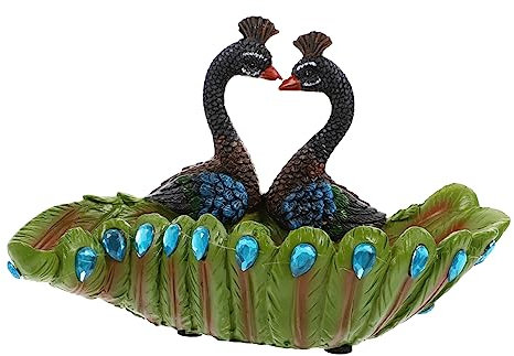 POPETPOP Saftiger Blumentopf Mini-Vase Pfau saftig schreibtischdeko Schreibtisch Dekoration Zimmerpflanzentöpfe Pflanzendekor Pfauen entzückende Sukkulentenhalter Mini-Blumentöpfe niedlich