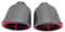 Auspuffblende 1 PCS Oval Schräg 95 * 115mm Carbon Faser Auto Auspuff Dual Tipps Glänzend Schwarz Edelstahl Auspuff Schalldämpfer rohre Auspuff Endrohr (Color : 70-130MM Glossy Oval)