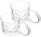 Amosfun 2St Kaffeetasse aus Glas Glasbecher kaltes getränk coffee kettle tee mug cafe becher Eisbecher Trinkbecher aus Glas Cold Brew Teetassen Getränkebecher aus Glas Wiederverwendbar