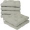Viste tu hogar Pack 6 Stuhlkissen, 43x43x5 cm, Dreidimensionaler Effekt, 100% Polyesterfüllung, Ideal für Esszimmer, Terrasse, Wohnzimmer, Farbe Leinen-Beige