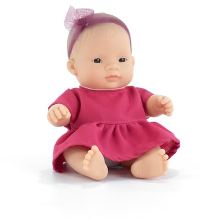 Miniland Puppe, 21cm, asiatisches Mädchen. In Spanien hergestellt. Anatomisch korrekt. My Friend & Me Collection, Asian Girl