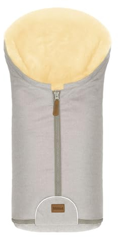 Fillikid Baby Winter Fußsack Lammfell Pamir ab Geburt & Windel Blaubär | Kinder Lammfellfußsack für Babyschale, Kinderwagen & Buggy | warmer Fußsack mit echtem Lammfell | Neugeborene