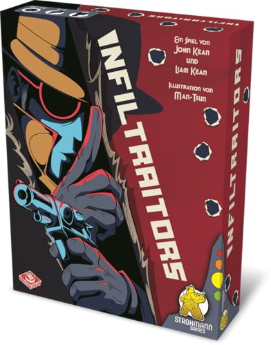 Strohmann Games, Infiltraitors, Familienspiel, Brettspiel, 2-5 Spieler, ab 10+ Jahren, 20-30 Minuten, Deutsch