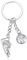 Football Keychain, Porte Clés Sport Porte Clé Football, Porte-Clés en Métal Football en Argent, Porte Clé Ballon de Foot pour Adultes Enfants, pour Ccadeaux Créatifs