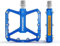 PINNAMAX Fahrradpedale, CNC-Aluminium, 9/16 Zoll, rutschfeste Plattform, 3 Lager, Fahhrad Pedale für Rennrad, MTB, E-Bike (Blau)
