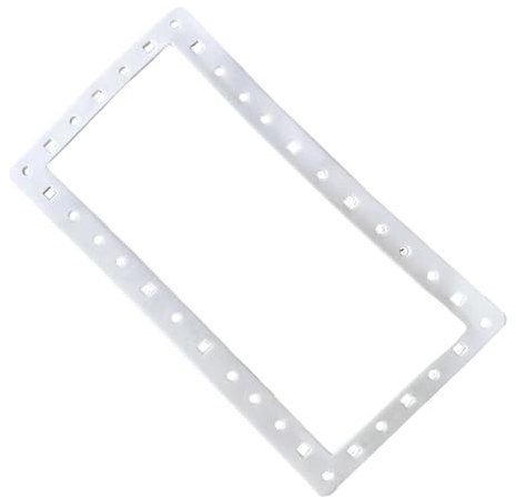 Pool Skimmer Gasket, Wide Mouth Ground Seal, 13.78x7.48 Inches Stable Flexible Spa Gasket, Leakproof Sticker Ring for Filter System Repair, Replacement, Water Basin Maintenance