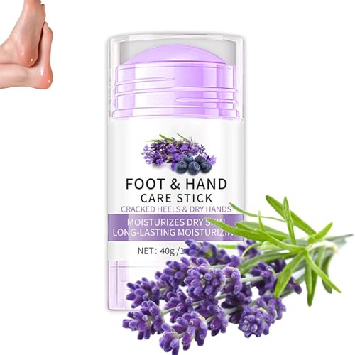 Lavendel Fußcreme, Hoher Feuchtigkeitsgehalt und Anti Riss Fußpflege, Hydrating and Anti-Cracking Foot Cream, ußcreme Hornhautentferner Creme für Lindert Füßen Trockenheit und Risse