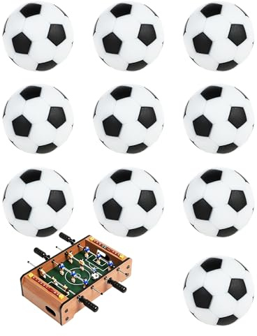 10 Stück Kickerbälle – Ersatzbälle für Kickertisch & Tischkicker Bälle Set, 32 mm Tischfußball-Kugeln für Kinder & Erwachsene, robuste Tischfußball Bälle für Spiel, Training & tischfussball Kinder