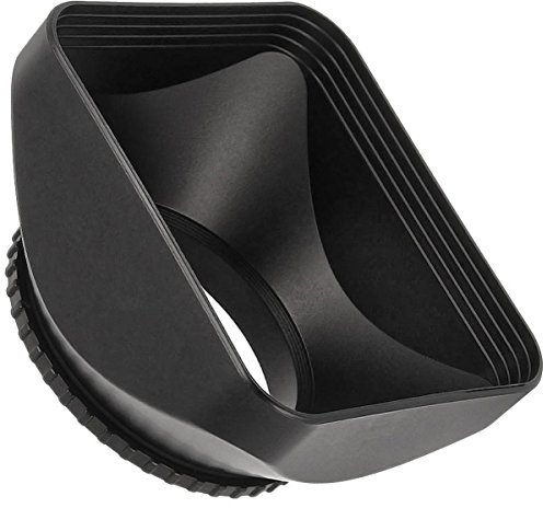 CELLONIC Parasol DV Ø 46mm Compatible con 46mm Lens Hood de Rosca, Protector Solar para Objetivos Rectangular/Angular