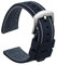 ULLCHRO Bracelet Montre Remplacer Silicone Bracelet Montre Bicolore - 20, 22, 24, 26mm Caoutchouc Montre Bracelet avec Acier Inoxydable Boucle Argent (26mm, Noir et Gris)