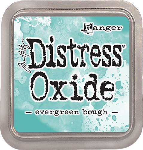 Ranger Evergreen Bough Distress Oxide Pad, Synthetic Material, Green, 7.62 x 7.62 x 1.905 cm