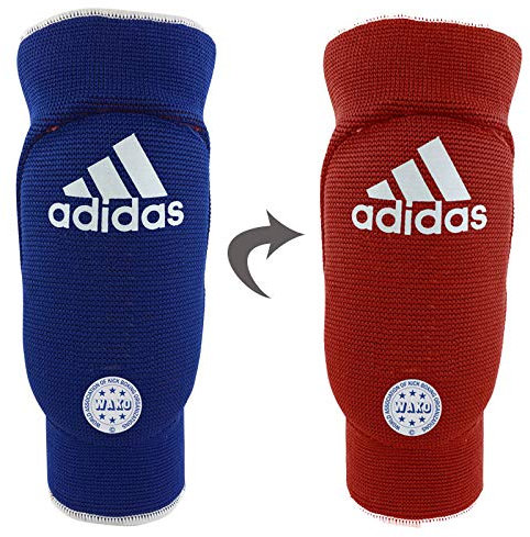 adidas Unisex – Erwachsene Elbow Guard Padded Reversible Ellenbogenschützer, rot/blau, L