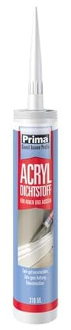 Prima® Acryl Dichtstoff 310 ml - transparent - Wände & Decken im Innenbereich und Außenbereich