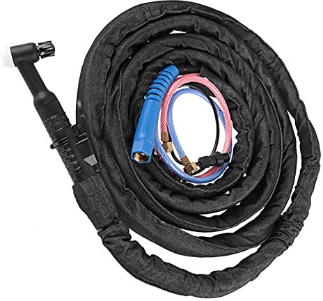 Wig-Schweißbrenner, 4M / 8M Kabel WP18 Wig-Agon-Lichtbogenschweißbrennersatz Wassergekühlter Mutternverbinder(# 1)