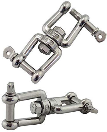 NANANA Drehwirbel Edelstahl von Hängesessel, Boxsack, Schwenkgrill, Schaukel, Bequemes Sicheres(2 Stck),4mm