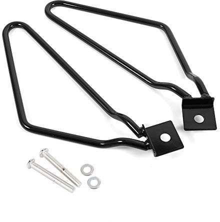 Satteltaschen terung Motorrad,Satteltaschenter Motorrad,Motorrad Satteltaschen terung Motorrad Gepäcktaschen Klammern Satteltaschen Stützsen terung Motorradtasche Unteützung Für Xl883/1200 Hd1450 /158