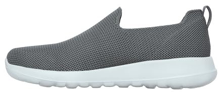 Skechers Go Max-Athletic Air Mesh, Zapatilla deportiva para Caminar de Malla Transpirable y sin Cordones para Hombre, Tejido Carbón, 47 EU X-Ancho