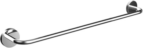 emco Round Badetuchhalter zur Wandmontage mit Einer Länge von 50 cm I Handtuchstange in schwarz matt I Handtuchhalter zum Kleben oder Bohren