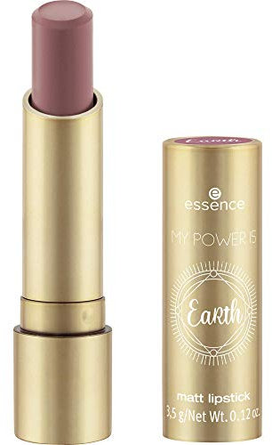 essence MY POWER IS EaRth matt lipstick, Nr. 02 Down-To-Earth!, braun (3,5g)