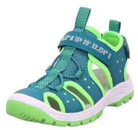 Superfit Jungen Tornado Light Sandale, Grün Hellgrün 7000, 38 EU