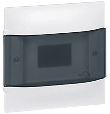 Legrand Tableau électrique encastrable Practibox S 137056 avec porte transparente 18 modules