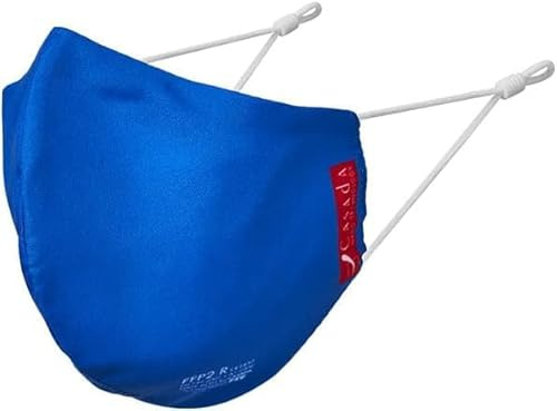 Casada FFP2 zertifizierte Nano-Maske-PRO königsblau ab 5er Set Gesichtsschutz Hygiene Schutzmaske Mehrwegmaske Mundschutz Wiederverwendbar Waschbar (10)