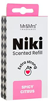 Mr & Mrs FRAGRANCE Nachfüllpack für Diffusor für Auto, Duft von Zitrusfrüchten