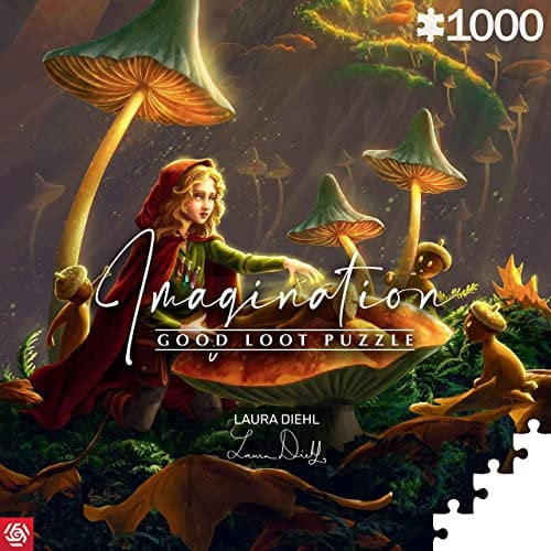 Good Loot Puzzle Imagination Serie Laura Diehl von Acorns Detaillierte Abbildung Helle Farben Langlebiges Produkt Zahlreiche Stunden Spaß Familie Unterhaltung 1000 Teile 68 x 48cm, Gelb