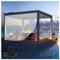 Vinyl Vorhang Outdoor Wasserdicht Transparente VorhängeSchwere Transparente Pergola Seitenteile, für Balkon Vorhänge, Gewächshaus Isolierung, Gazebo (Color : Clear, Size : 2x2.5m/6.6x8.25ft)