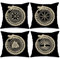 Nordics Vikings Runes Throw Pillow Covers Tree of Life,Norse Fantasy Dragon Pillow Covers 4 Set Runic Compass Vegvisir Outdoor Pillow Cases Cushion Covers for Living Room Couch Sofa Gift(18 x18 Inch)