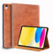 Gexmil Custodia per iPad 10.9 Pollici Case,10a Generazione(2022) Custodia in Pelle Vera con Sospensione e Accensione Automatica,Supporto Regolabile,Anti-impronte,Marrone di Cera d'olio