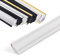 GHIBFBT Moulures décoratives autocollantes - 5 m - En PVC - Flexible et léger - Pour bords muraux, carreaux (blanc moyen)