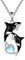 YFN Orca Killerwal Halskette für Frauen Sterling Silber Mondstein Orca Whale Geschenke (Mondstein)