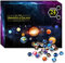 Kyaoayo Adventskalender 2023 Planetenmodell, Weihnachtskalender 2023, Planetenmodell, Adventskalender-Geschenkbox Mit 24 Tagen, Sammeln, Dekorieren, Geschenkidee für Frauen, Kinder Jungen Mädchen.