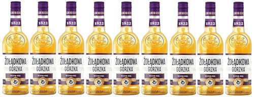 9 Flaschen Zoladkowa Gorzka Feige Wodka 30% Vol. Polnischer Vodka a 0,5L Gorzka Fig