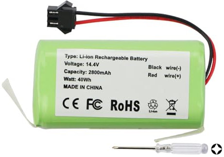 K KYUER 2800mAh Staubsauger Akku für Ecovacs Deebot N79 N79S 500 DN622 Eufy RoboVac 11 11C 11S 11S Plus 30 30C 35C G10 Hybrid G15 G20 G30 G35 G40 R450 R500 Hybrid Robot Coredy R650 Tesvor X500 Battery