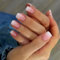 24Pcs Short Square False Nails - Nude Pink Press on Nails, Glossy Fake Acrylic Full Cover Nails for Women and Girls DIY Manicure Decorations (Nude Pink, 24Pcs)