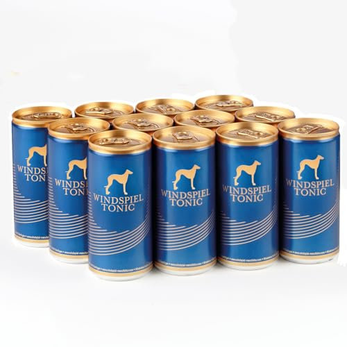 Windspiel Tonic Water - der elegante Filler aus der Windspiel-Manufaktur | In der praktischen 0,2l-Dose, gemacht für Gin & Tonic | 12 x 0,2l Dose - inkl. 3,00 € Pfand