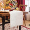Tischläufer Kunstfell 30 x 180cm, Tischläufer Weihnachten, Tischdeko Fell Winter, Weihnachtsdeko Weiß, Tischband Dekofell für Weihnachten Hochzeit Esstisch Deko