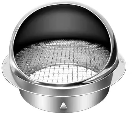 YPIOUREN Ventilation Chimney Cap,Hemispherical Design,Stainless Steel Chimney Cowl Cap,Fireplace Chimney Cap, Flue External Roof Vent Cap, for Use with Gas and Electric Dryers(17cm/6.6in)