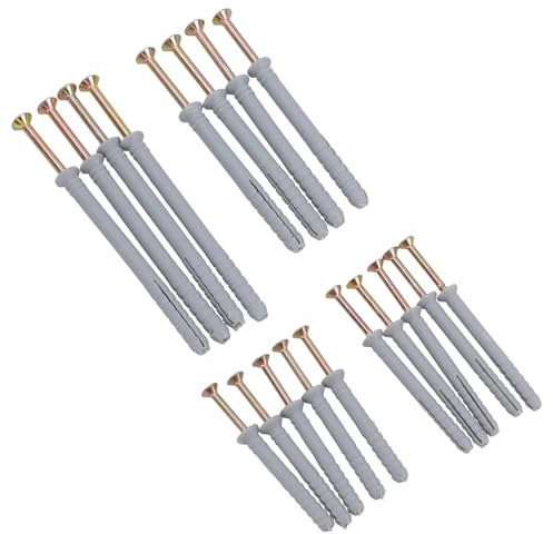 Tasselli a vite e tassello per muro per mattoni cemento legno 5-8 mm 18 pezzi