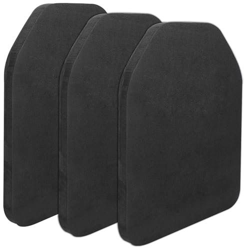 RUENXG 3-Pack EVA Foam Vest Insert Plates 12.8x9.6x1.78 Inch Shock-Absorbing Lightweight Padding for Fitness Training Outdoor Activities & Sports – Durable Universal Fit (Black)
