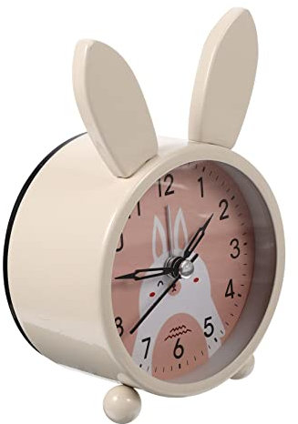 Cabilock Niedlicher Cartoon Kaninchenwecker Digitale Tischuhr Geräuschlos Mit Leuchtendem Ziffernblatt Dekorative Uhr Für Kinderzimmer Für Zuhause Und Büros