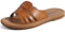 ONCAI Sandali Donna Estive Comode Moda Piatti Eleganti Ciabatte Donne Antiscivolo Gomma Suole Casual Estate 2025 Spiaggia Casa Khaki Taglia 38.5